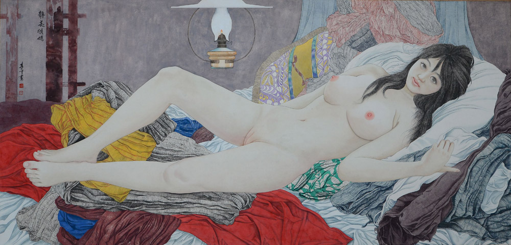 《静美欣姝》78x138cm.JPG